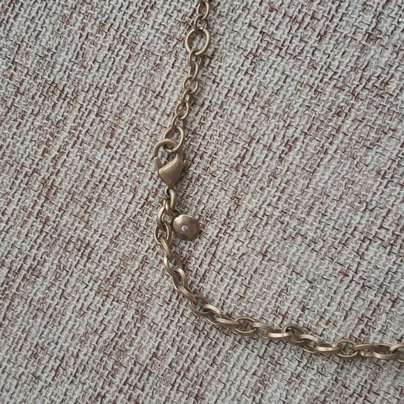 J Crew Coral Orange melon taupe ombre fan statement necklace - Picture 4 of 9